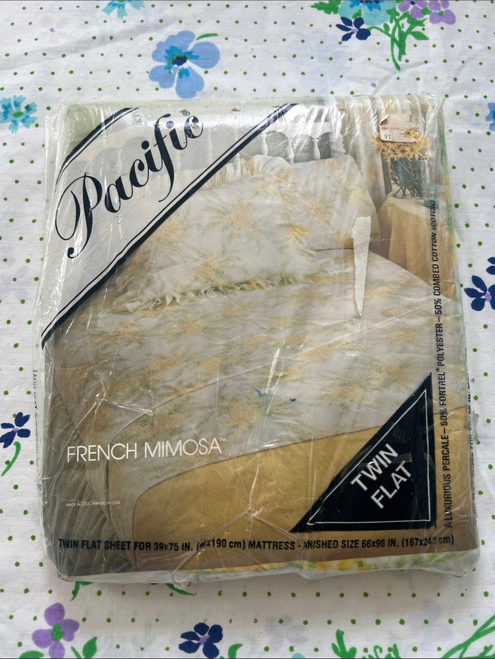 Pacific Vintage Twin Sheet 50/50 French Mimosa
